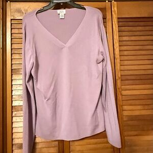 LOFT Lavender Knit Sweater